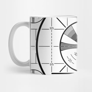 tv test signal screen Mug